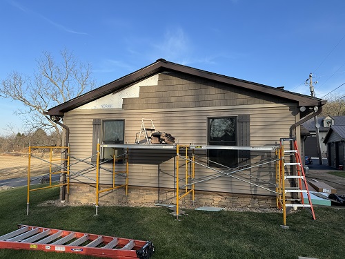 new siding installation